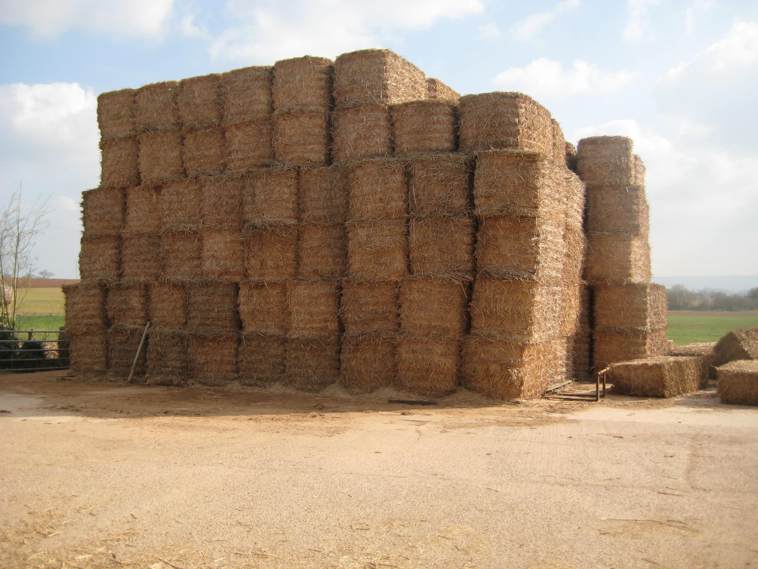 stacked bales